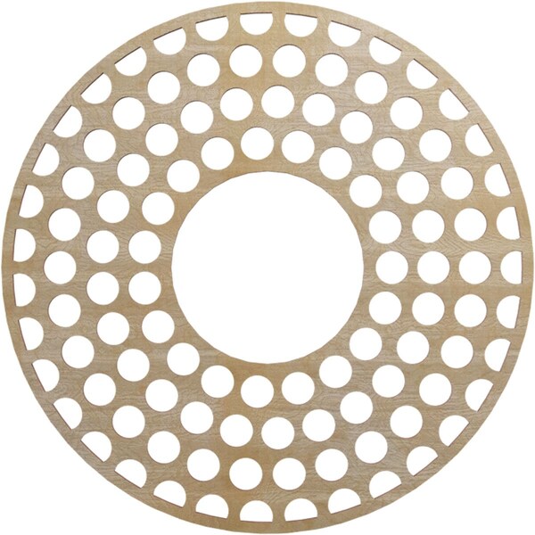 Ekena Millwork Fink Wood Fretwork Pierced Ceiling Medallion, Birch, 22"OD x 8"ID x 3/8"T CMWP22X22X0375FFBI - main